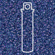 Miyuki Seed Bead 11/0 Sparkle Purple Lined Aqua Lust 24 Gm/Tb