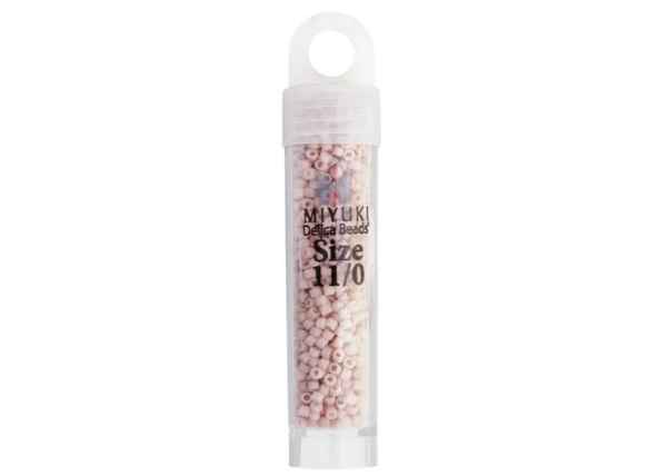 Miyuki Delica 11/0 5.2g Vial Pink Champagne Opaque Matte
