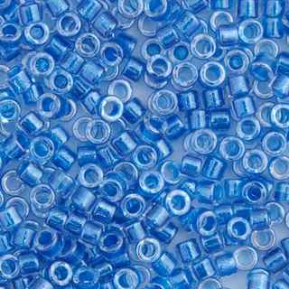 Miyuki Delica 11/0 5.2g Vial Blue Cerulean Sparkle Crystal Lined