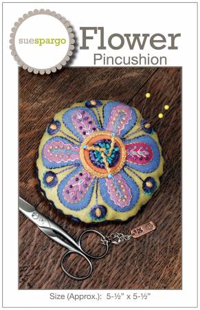 Sue Spargo Folk-Art Quilts Flower Pincushion Pattern