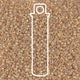 Miyuki Round 15/0 24kt Yellow Gold Lined Opal