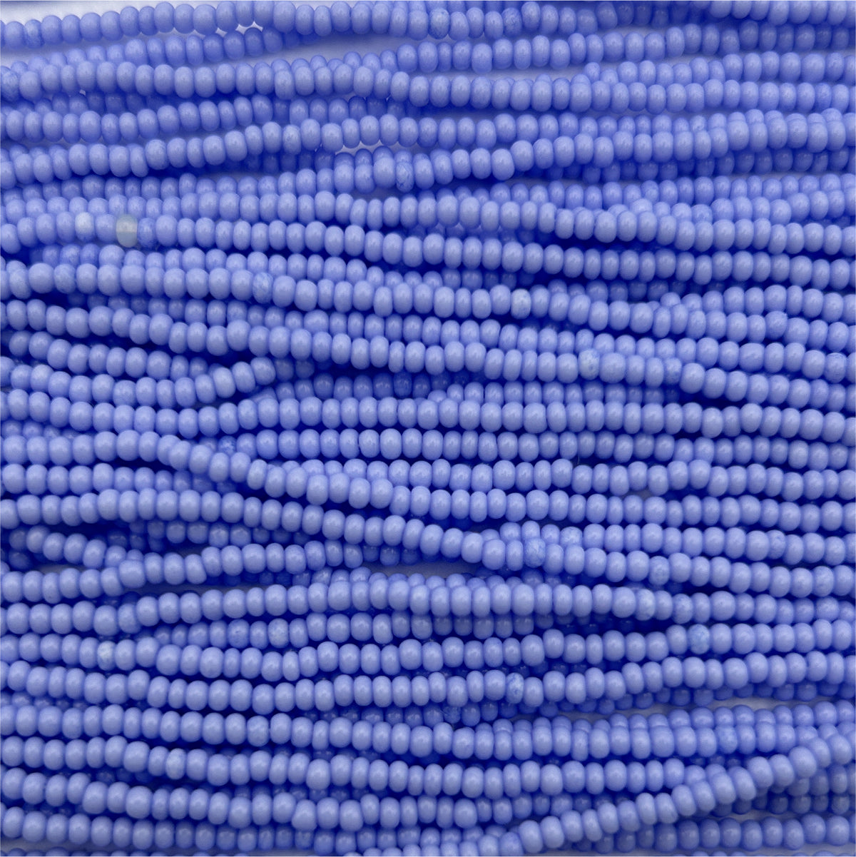 Czech 11/0 Dyed Chalk Light Violet Solgel Strung
