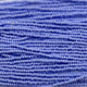 Czech 11/0 Dyed Chalk Light Violet Solgel Strung