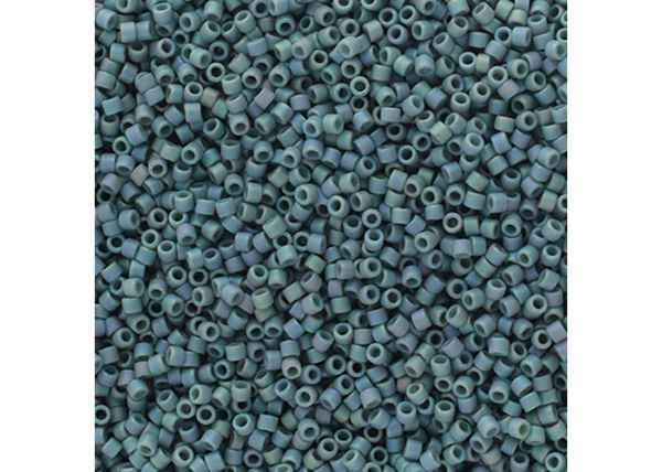Miyuki Delica 11/0 5.2g Vial Frosted Glazed Rainbow Grey Matte