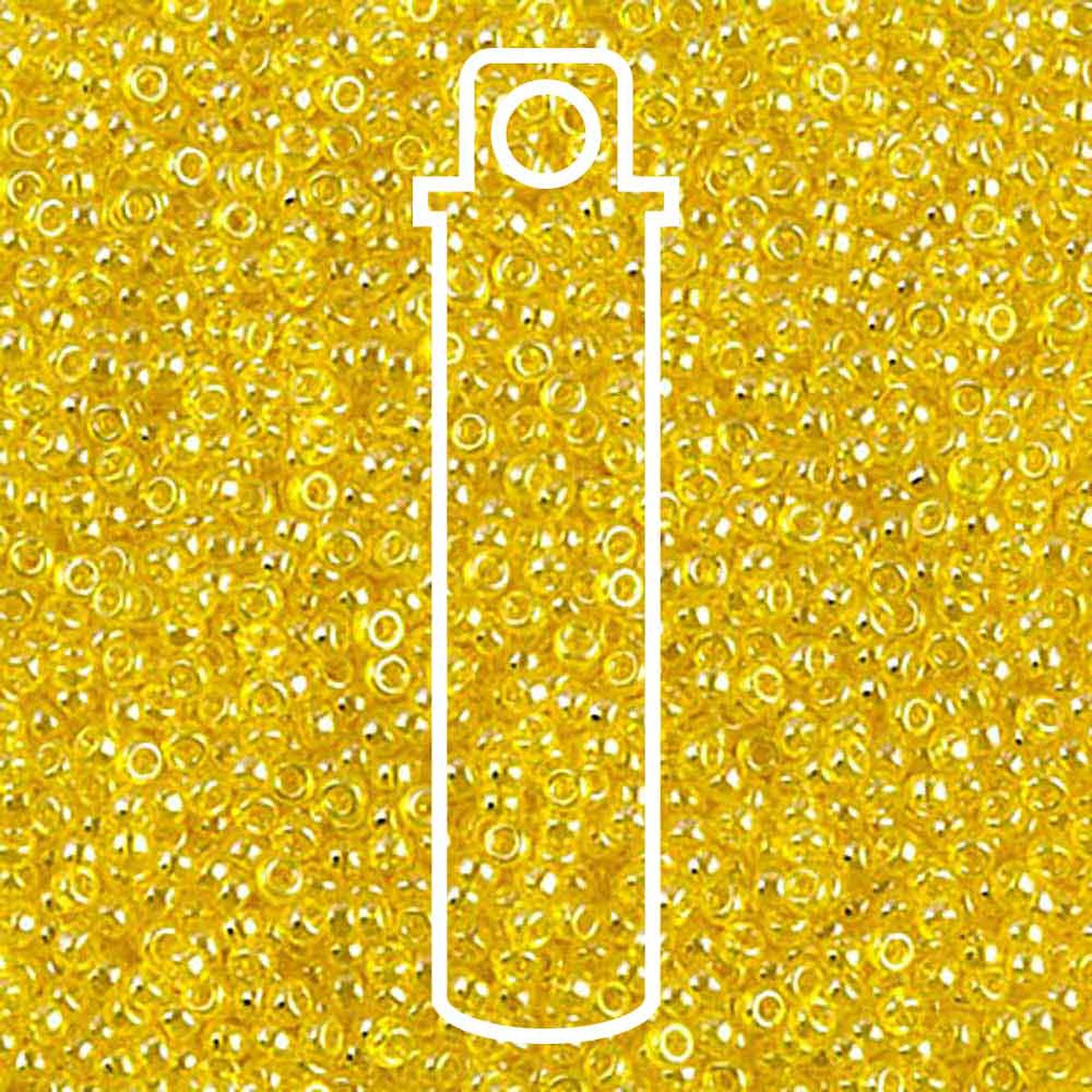 Miyuki Round 15/0 Transparent Yellow Luster  8.2 Gm/Tb