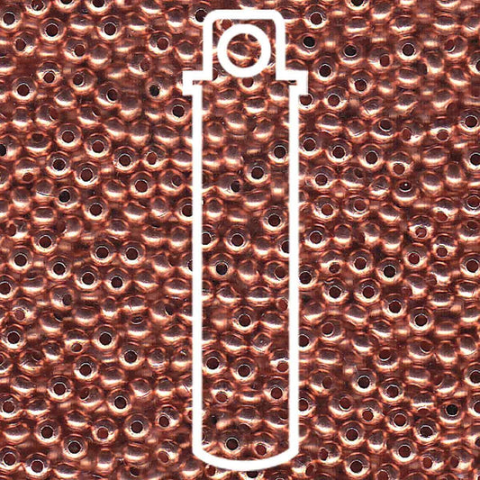 8/0 Metal Seed Bead Copper Appx 36 Gms