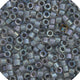 Miyuki Delica 11/0 5.2g vial Dark Grey AB Lined-Dyed
