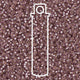 Miyuki Round 15/0 Matte Silver-Lined Smoky Amethyst 8.2 Gm/Tb