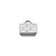 Flat Crimp End 8mm Silver Plate- (18 Pcs)