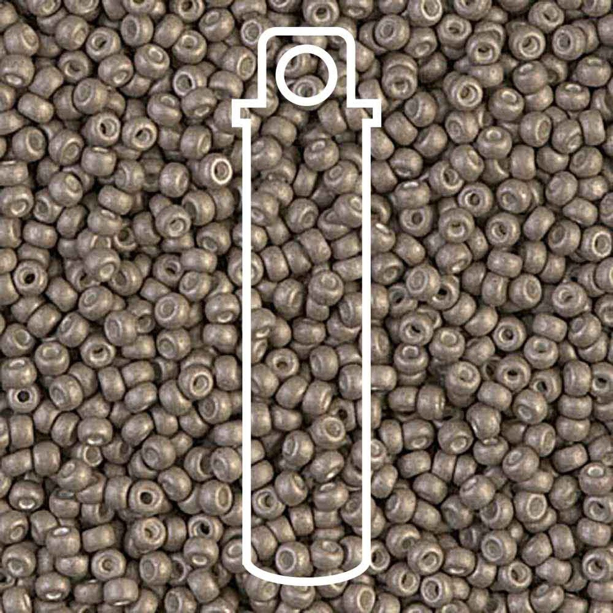 Miyuki Seed Bead 11/0 Silver Matte Metallic 23 Gm/Tb