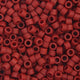 Miyuki Delica 11/0 5.2g Vial Dark Red Maroon Metallic Matte