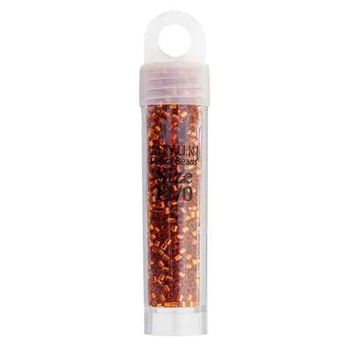 Miyuki Delica 11/0 5.2g Vial Burnt Orange S/L Dyed