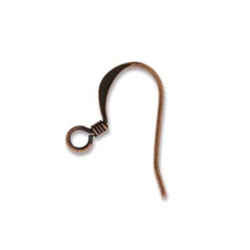 Hook Earrings Antique Copper Plated 50 Pieces
