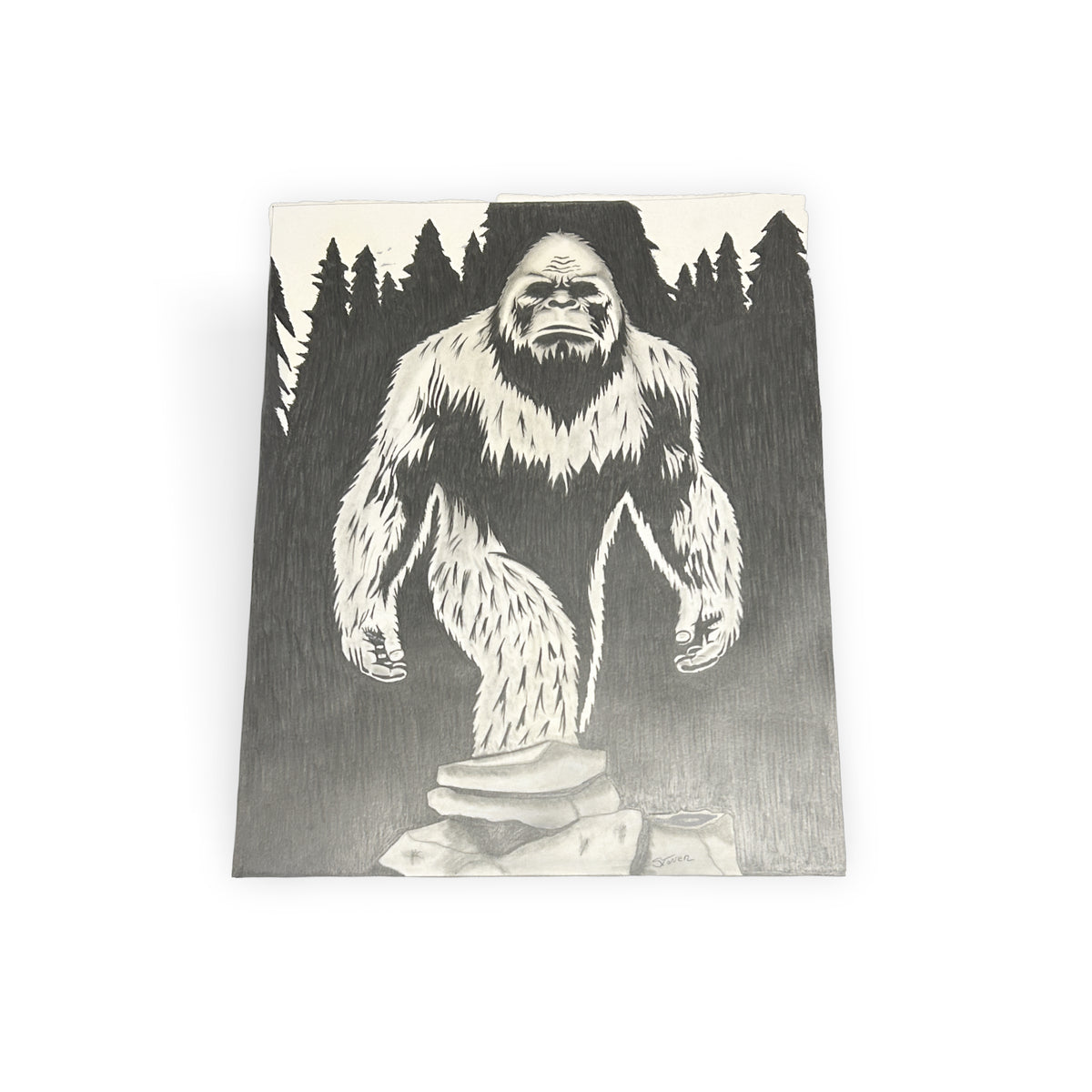 Saabe Drawing Original  Mark Stoner