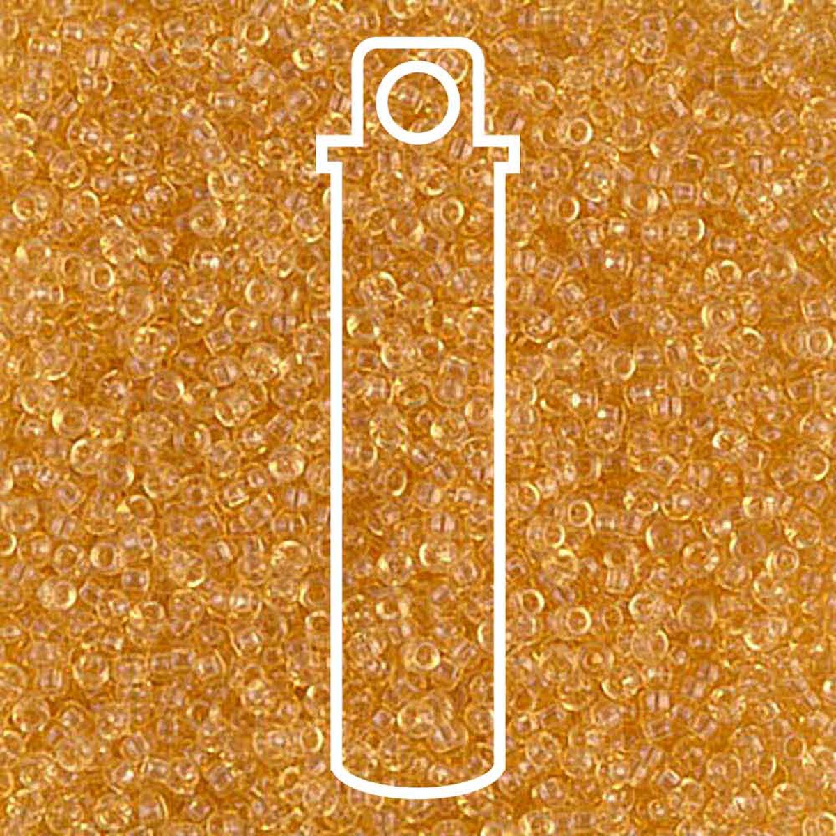 Miyuki Round 15/0 Tr. Lt. Topaz 8.2 Gram Tube