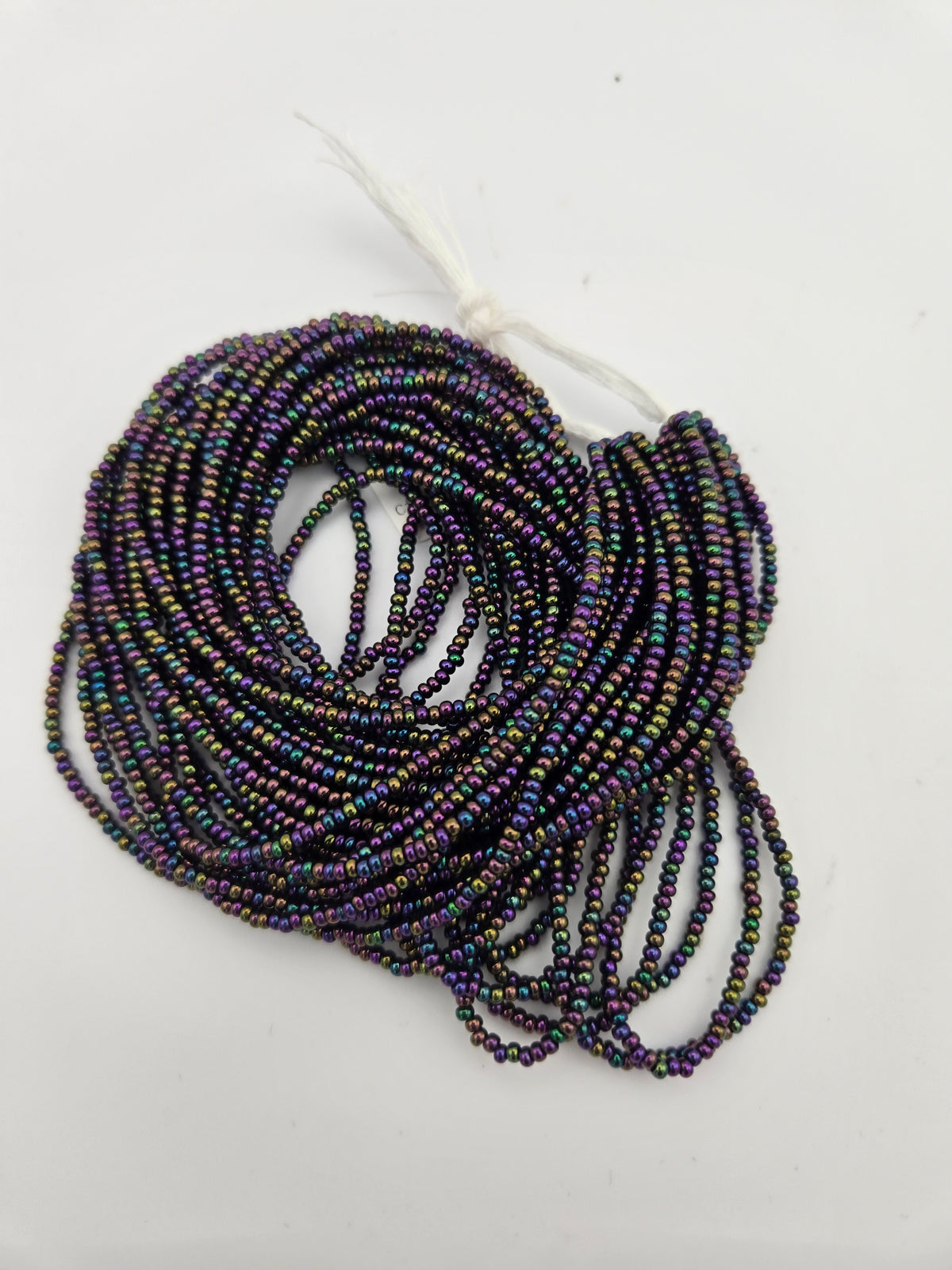 Czech Seed Bead 11/0 Op Purple AB Strung