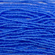 Czech Seed Bead 11/0 Op Oily Blue Strung