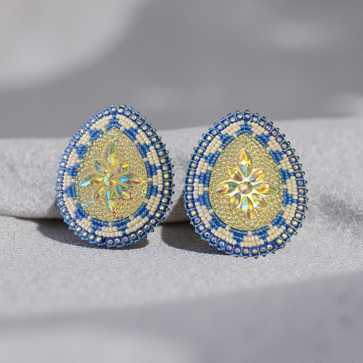 Beaded Teardrop Earrings (Destiny Lowe)