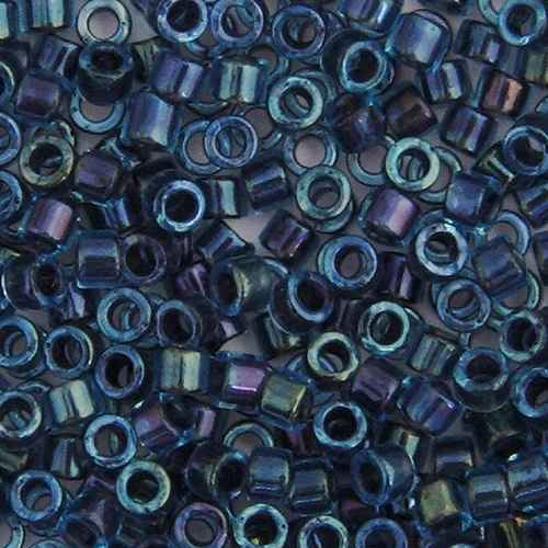 Miyuki Delica 11/0 5.2g Vial Aqua Grey Lined-Dyed