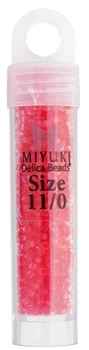 Miyuki Delica 11/0 5.2g Vial Pink Bubble Gum Transparent Dyed