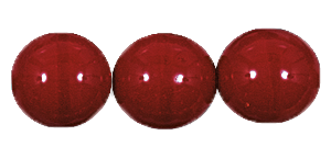 Glass Beads 6mm Op Rust Round Smooth