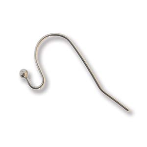 Hook Ear Wire 20mm Stainless Steel 50 pcs