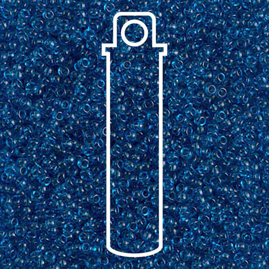 Miyuki Round 15/0 Transparent Capri Blue  8.2 Gm/Tb