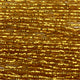 Czech 11/0 S/L Gold Strung Square Hole
