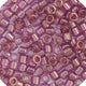 Delica 15/0 RD Amethyst Transparent Gold Luster