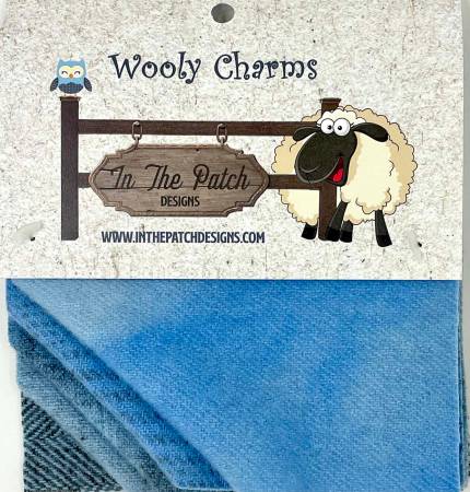 Wooly Charms 5in X 5in Powder Blue 5ct