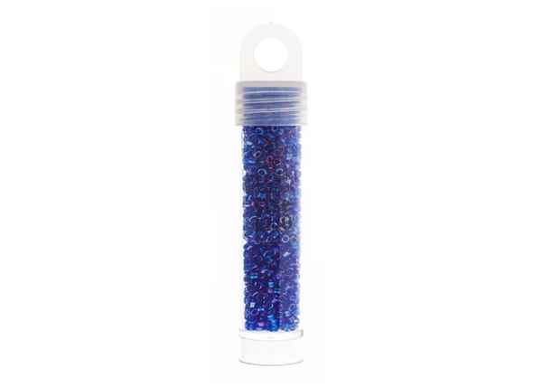 Miyuki Delica 11/0 5.2g vial Transparent Cobalt Blue AB