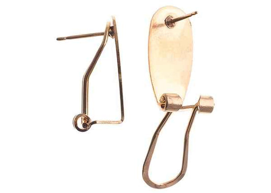 Fingernail Earring Rose Gold 5 Pair