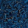 Bugle Beads S/l Dk Aqua (19g vial)