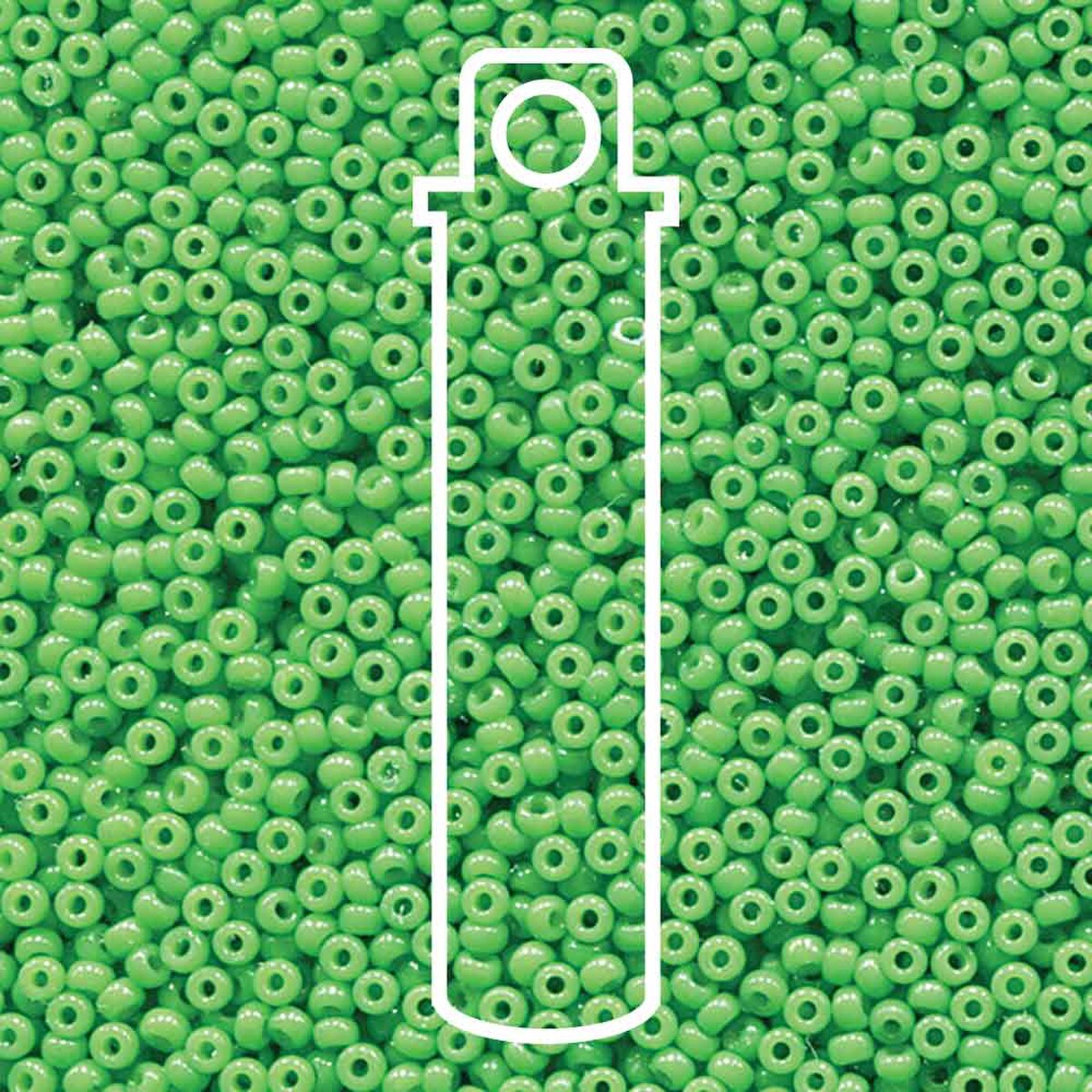 Miyuki Seed Beads 11/0 Opaque Grass Duracoat 23g 11/0 94476