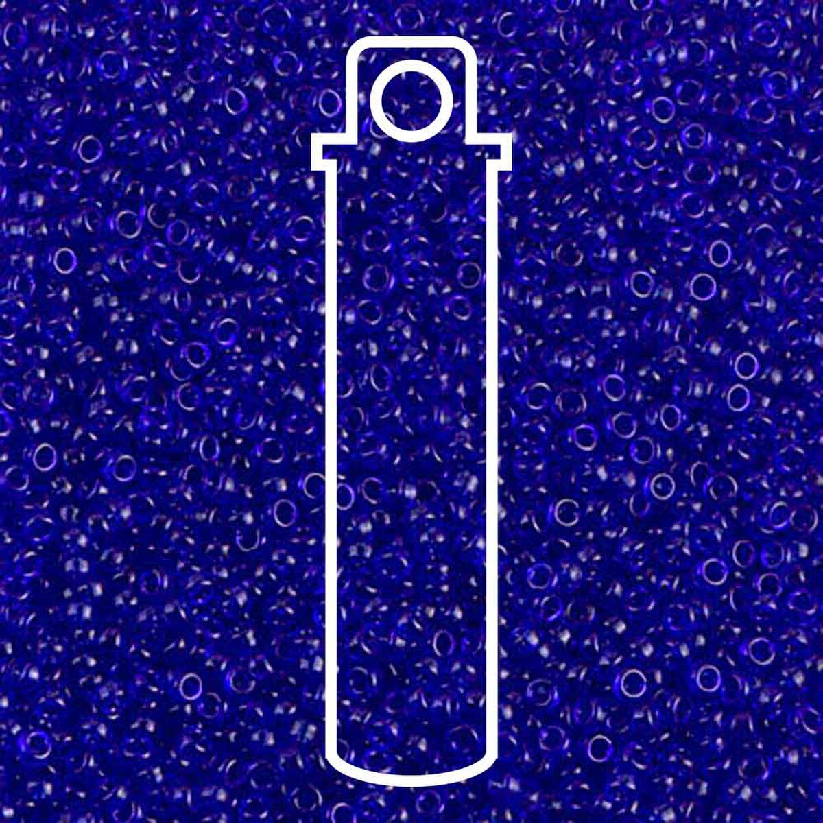Miyuki Round 15/0 Transparent Sapphire  8.2g Tube