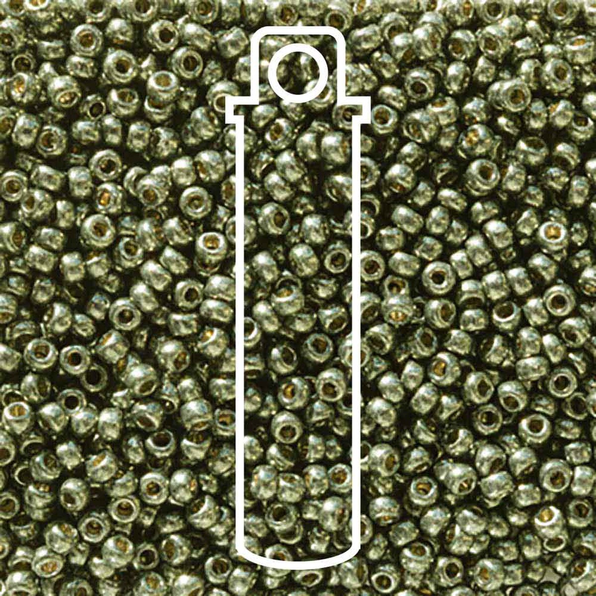 Miyuki Seed Bead 11/0 Duracoat Galvanized Dark Steel Green