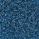 Miyuki Delica 11/0 5.2g Vial Fancy Lined Blue Zircon