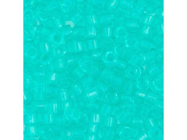 Miyuki Delica 11/0 5.2g Vial Dark Green Mint Transparent Dyed