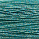 Czech Seed Bead 11/0 Tr Teal Green Matt AB Strung