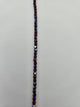 Fire-Polished Glass, Garnet AB, 4mm Faceted Round, Approx. 100 per bag.