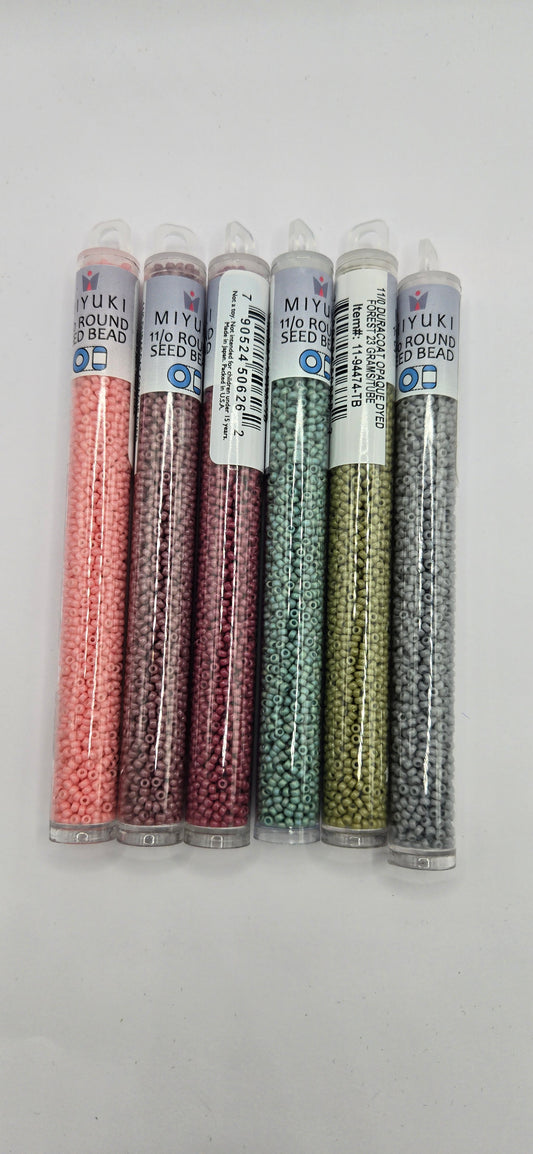 Terra Cotta 11/0 Miyuki Round Seed Bead Set (6 Colors)