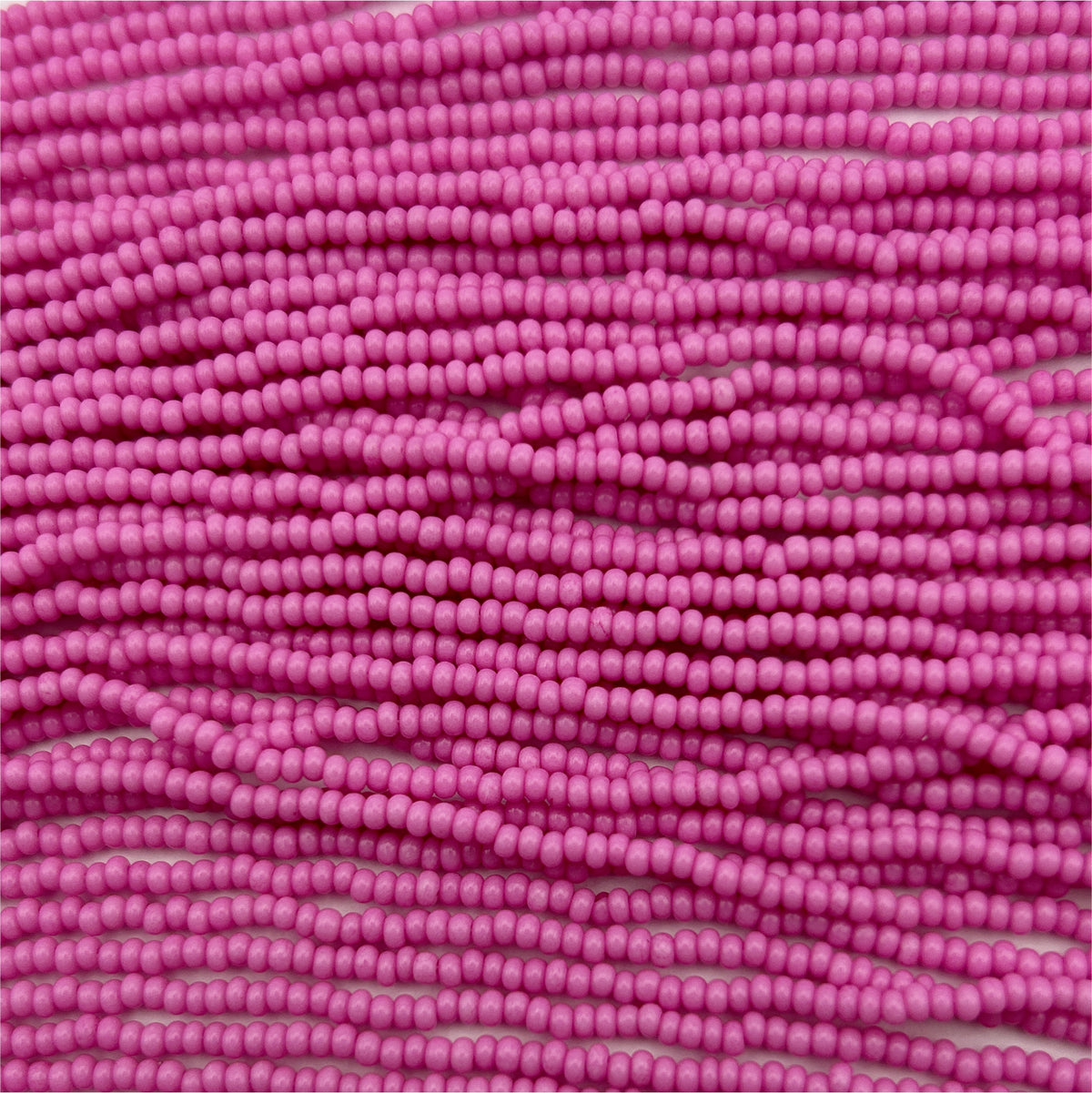 Czech Seed Bead 11/0 Bubble Gum Pink Chalk Dyed Solgel