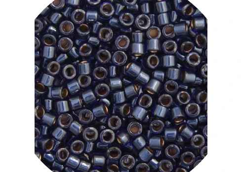 Miyuki Delica 11/0 5.2g Vial Dark Blue Lined Dyed