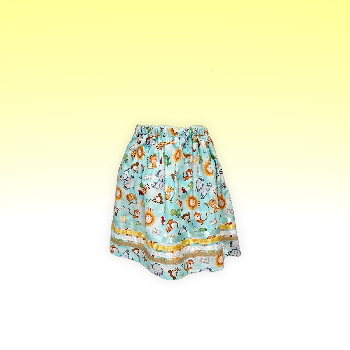 Youth Ribbon Skirt Zoo Animals (Phyllis Lowe)
