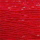 Czech Seed Bead 11/0 Transparent Red Strung