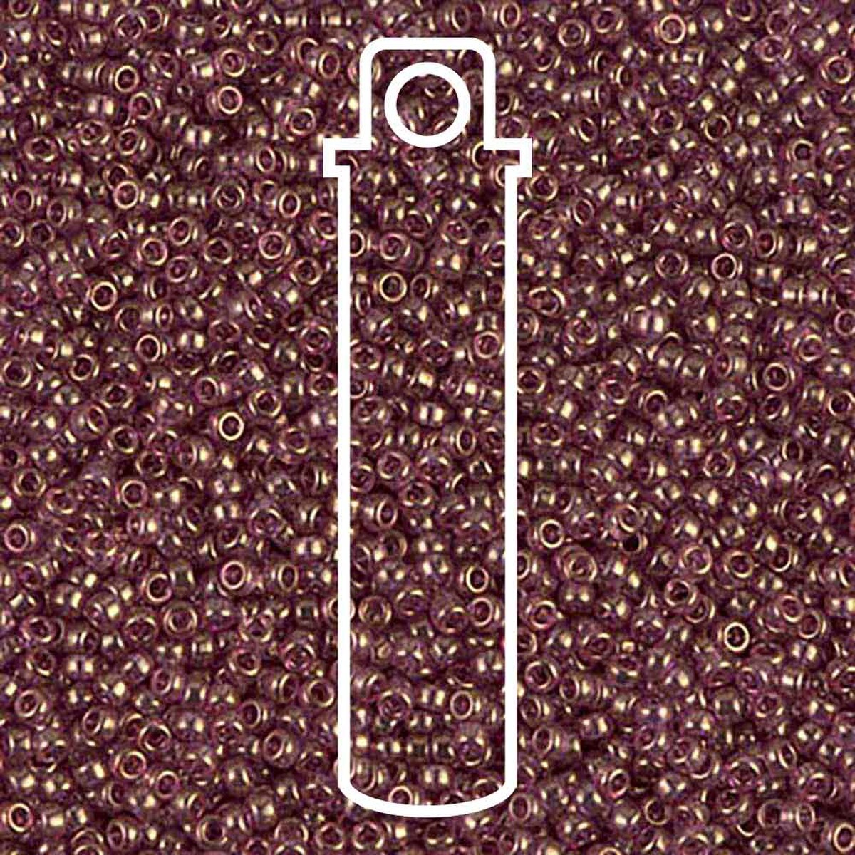 Miyuki Round 15/0 Gold Luster Amethyst 8.2g