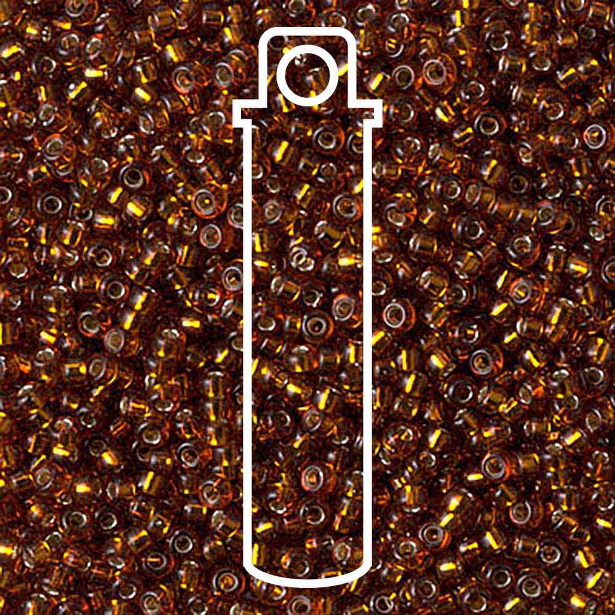 Miyuki Seed Beads 11/0 Topaz Silver Lined 24 Grams