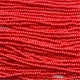 Czech 11/0 PermaLux Dyed Chalk Red Strung