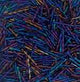Czech Twisted Bugles 25mmOpaque Navy Iris