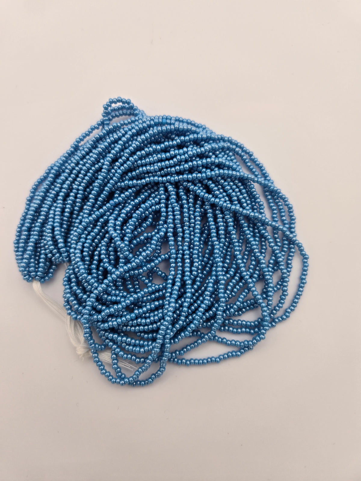 Czech Seed Bead 11/0 Op Blue Luster Strung